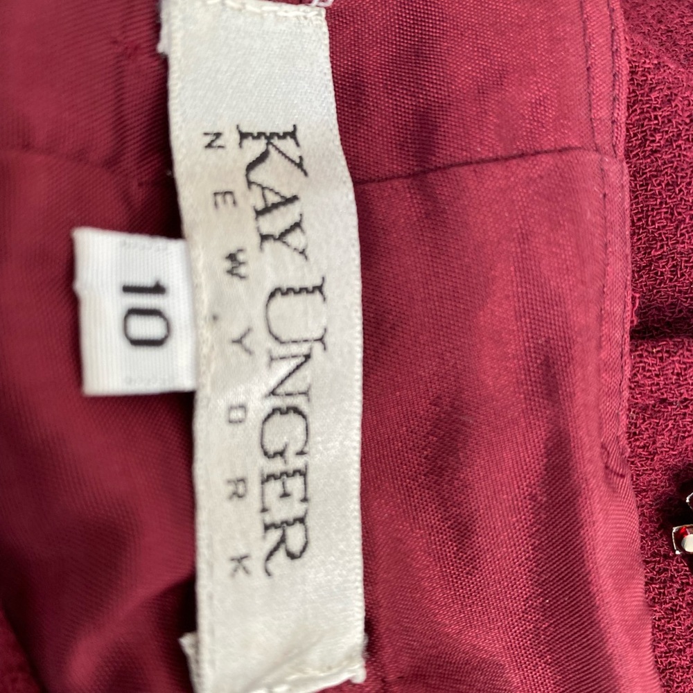 Vintage Kay Unger New York 
2-piece skirt set Size 10
100% wool - Lined - Picture 4 of 13